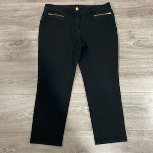 Chico’s So Slimming Black Ankle Crop Denim Jeans US 12 (Chico’s 2)